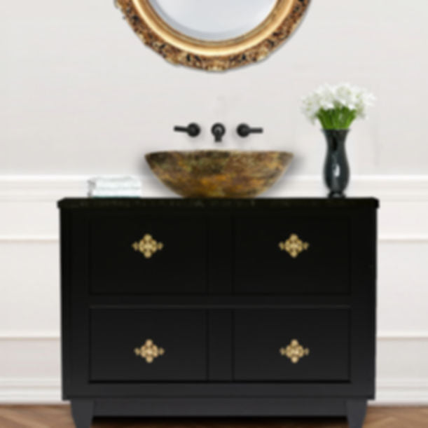 Nantucket Drake Fireclay Hand-decorated Vanity Sink