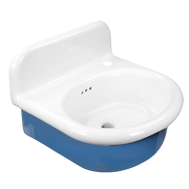 Nantucket Fireclay 30s Style Sink in all White with rounded front