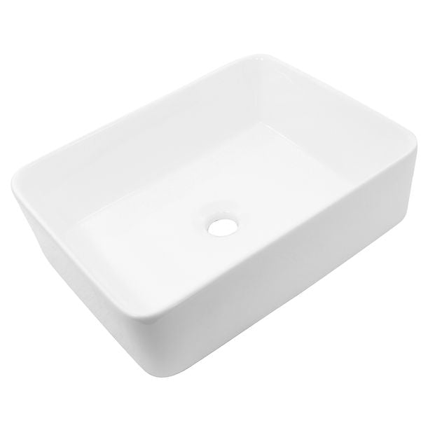 Nantucket Rectangle White Vessel Sink NSV105