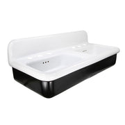 Nantucket Fireclay 30s Style Double Bowl Sink with White Bowls