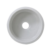 Nantucket 18" Fireclay Round Bar-Prep Sink