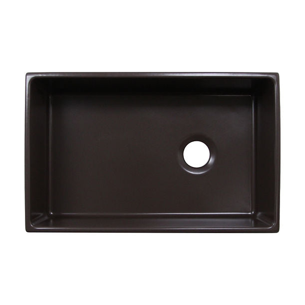 Nantucket 30" Farmhouse Fireclay Sink with Drain and Grid