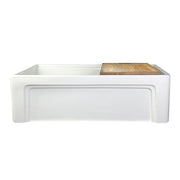 Nantucket 30" Single Bowl Workstation Fireclay Sink with Cuttingboard