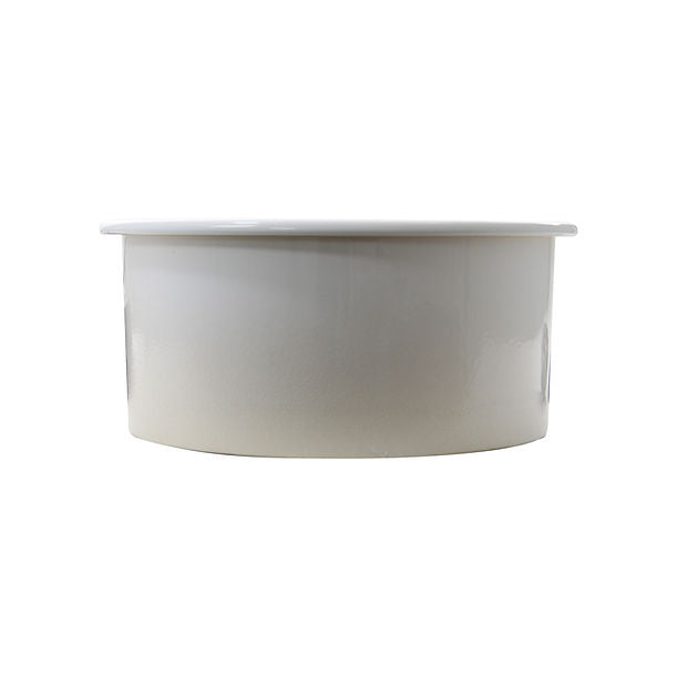 Nantucket 18" Fireclay Round Bar-Prep Sink