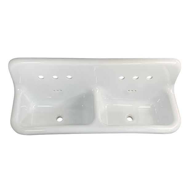 Nantucket Fireclay Utility 48in Wallmount Bathroom Sink