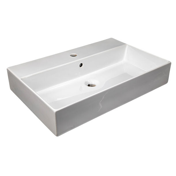 Nantucket 28" Fireclay Wallmount/Console Mount Bathroom Sink