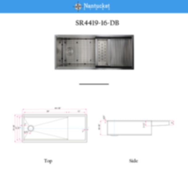 Small Radius Undermount Prep Station Sink