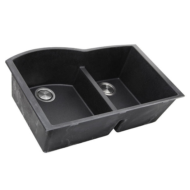 Nantucket 60/40 Double Bowl Undermount Granite Composite