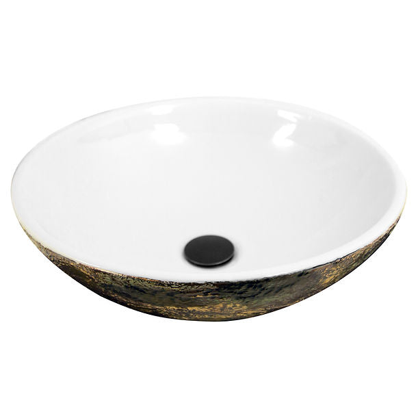 Nantucket Drake Fireclay Hand-decorated Vanity Sink