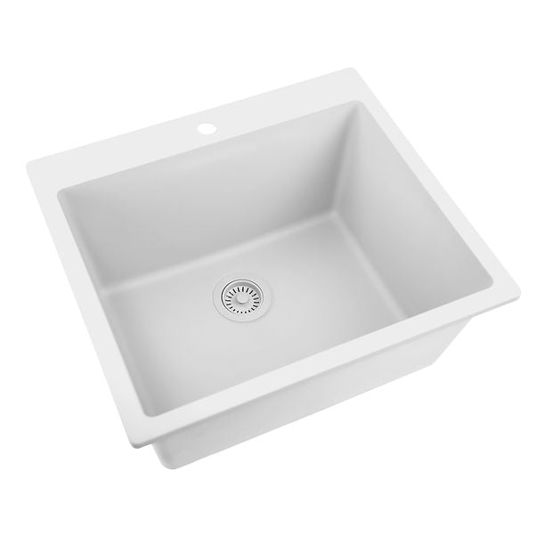 Nantucket 25"" single bowl granite composite sink