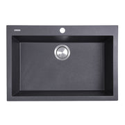Nantuket Sinks 27" Single Bowl Dualmount Granite Composite Kitchen Sink