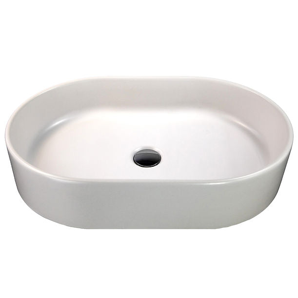 Nantucket Orta Italian Fireclay Vanity Sink - Matte White