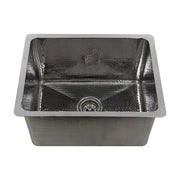 Nantucket 23" Hammered Stainless Steel Rectangle Kitchen/Laundry Sink