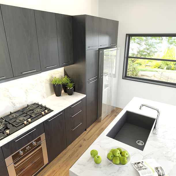 Nantucket Large Single Bowl Undermount Granite Composite