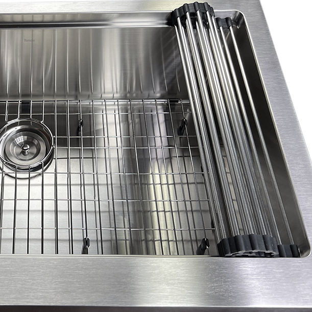 Nantucket 32" Single Bowl Workstation Farmhouse Stainless Steel Kitchen Sink