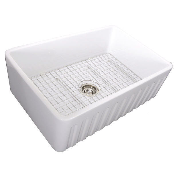 Nantucket 33" Farmhouse Fireclay Sink