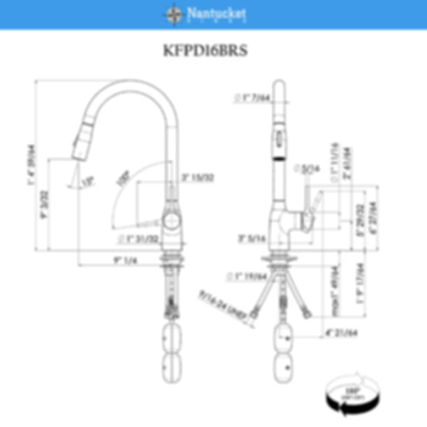 Brushed Stainless Kitchen Faucet with Arched Pull Down Design