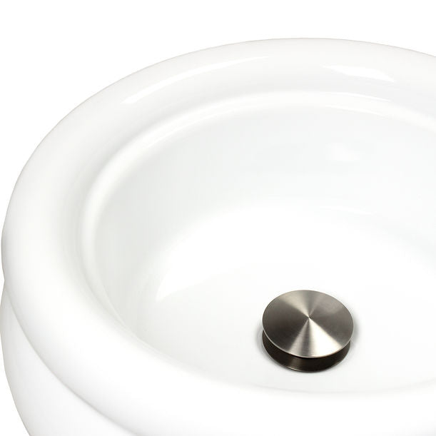 Victorian Collection Fine Fireclay 16" Round Vessel Sink