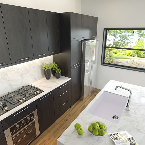 Nantucket Large Single Bowl Undermount Granite Composite