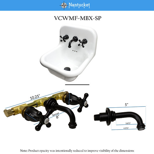 Victorian Collection Bathroom Faucet with Short Spout Finished in Matte Black