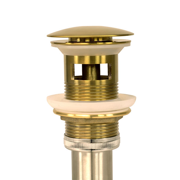 Nantucket Brushed Gold Finish Umbrella Drain With Overflow NS-UDBG-OF