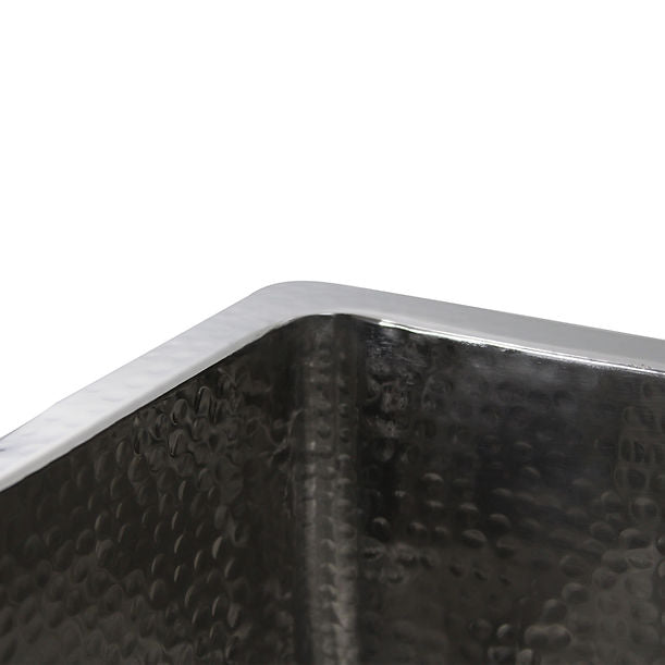 Nantucket 23" Hammered Stainless Steel Rectangle Kitchen/Laundry Sink