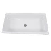 Nantucket Rectangle White Fireclay Vessel Sink Canal35-90