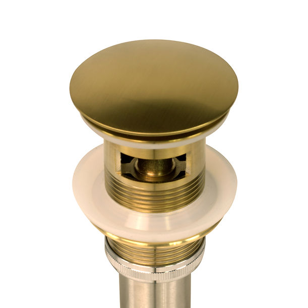 Nantucket Brushed Gold Finish Umbrella Drain Without Overflow NS-UDBG