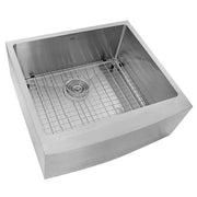 Nantucket Apron2420SR-16 - 24" Pro Series Single Bowl Farmhouse Apron Front Stainless Steel Kitchen Sink