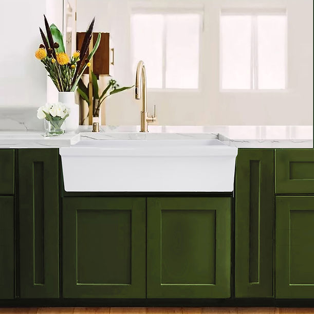 Nantucket 36" Decorative Apron Farmhouse Fireclay Sink