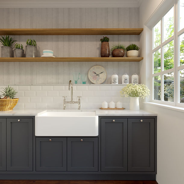 Nantucket 33" Italian Farmhouse Fireclay Sink Harwich-33