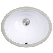 Nantucket Glazed Bottom 13" X 10" Undermount Ceramic Sink In White GB-13x10-W