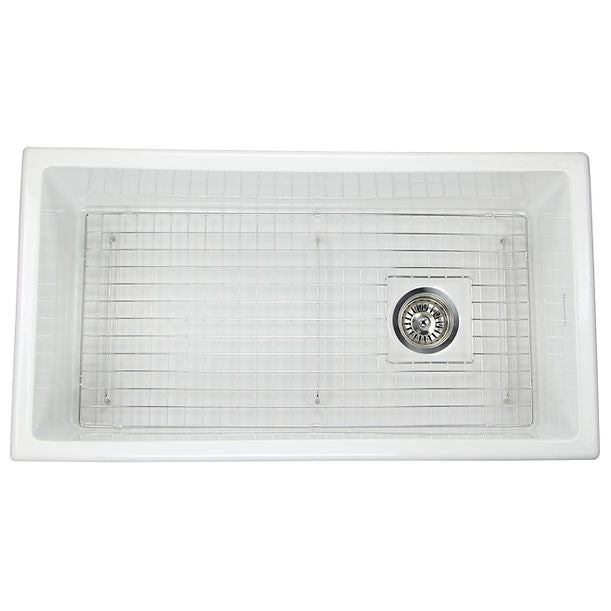 Nantucket 34" Undermount Fireclay Kitchen Sink Wellfleet-3419W
