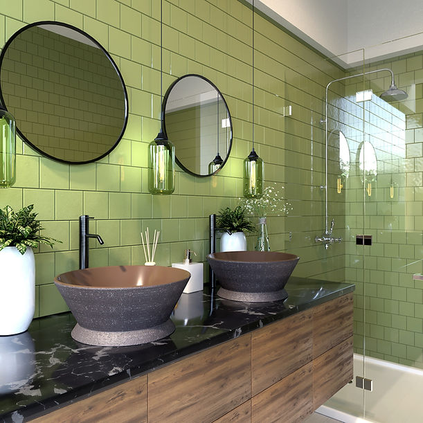 Nantucket - Fireclay Hand-decorated Vanity Sink