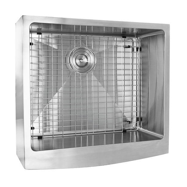 Nantucket Apron2420SR-16 - 24" Pro Series Single Bowl Farmhouse Apron Front Stainless Steel Kitchen Sink