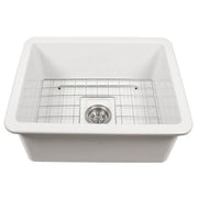 Nantucket 18" Undermount Fireclay Kitchen Sink Wellfleet-2419W