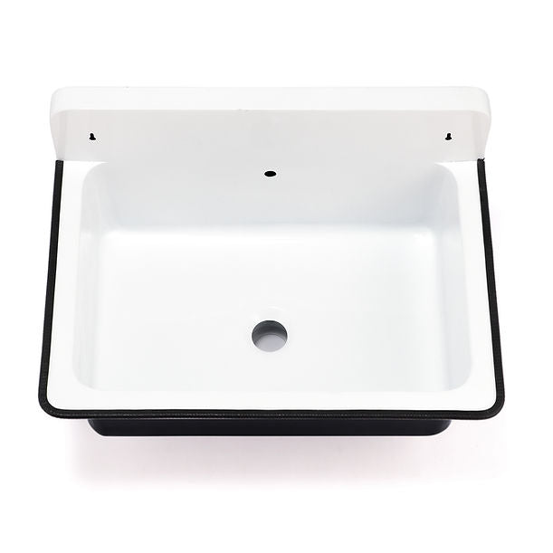 wallmount bucket sink Overflow