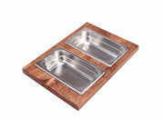 Nantucket - Prep Station 2 Piece Large rectangle Condiment Server