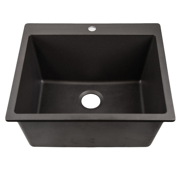 Nantucket 25"" single bowl granite composite sink