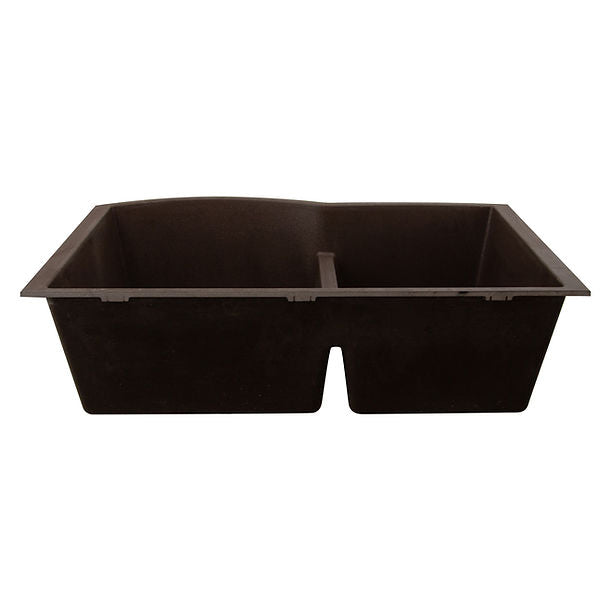 Nantucket 60/40 Double Bowl Undermount Granite Composite