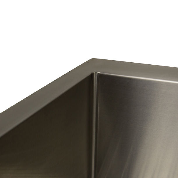 Nantucket AW2522-16 All Weather Small Radius Topmount Single Hole Stainless Kitchen Sink