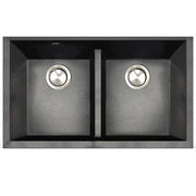 Nantucket Undermount Double Equal Bowls with Low Divide - Granite Composite Sink