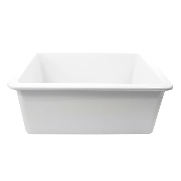 Nantucket 18" Undermount Fireclay Kitchen Sink Wellfleet-2419W