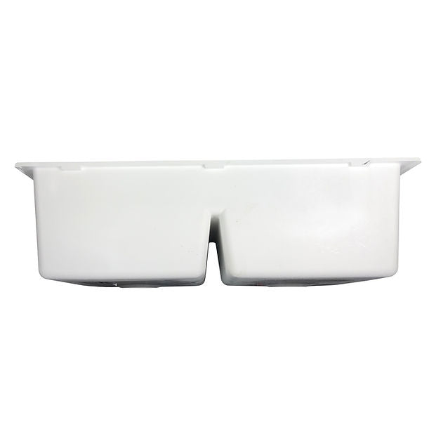 Nantucket Undermount Double Equal Bowls with Low Divide - Granite Composite Sink