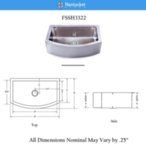 Nantucket Brightwork Collection Hammered Stainless Steel Large Single Bowl Prep Station Sink