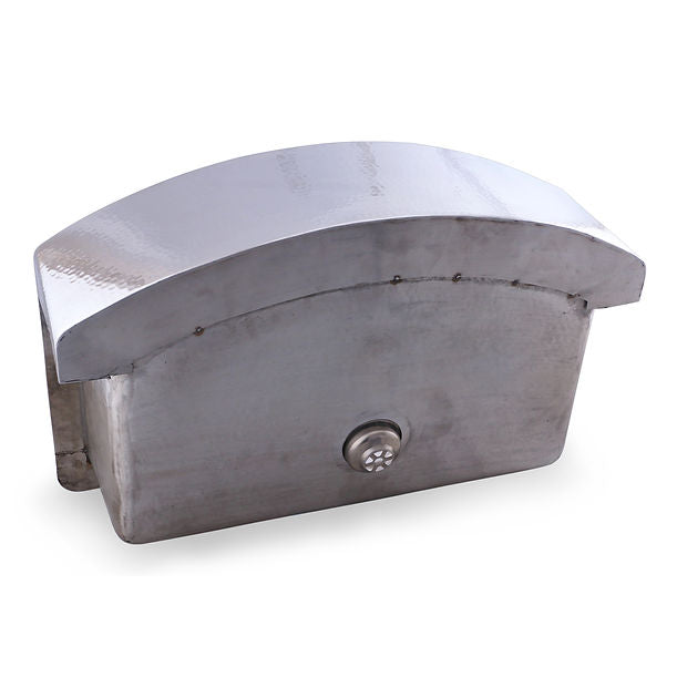 Nantucket Brightwork Collection Hammered Stainless Steel Large Single Bowl Prep Station Sink
