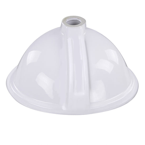 Nantucket Glazed Bottom 13" X 10" Undermount Ceramic Sink In White GB-13x10-W