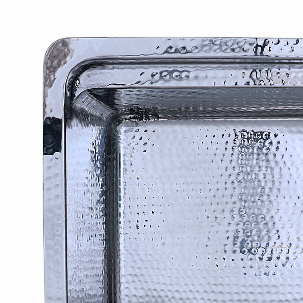 Nantucket Brightwork Collection Hammered Stainless Steel Large Single Bowl Prep Station Sink includes Accacia Cutting Board