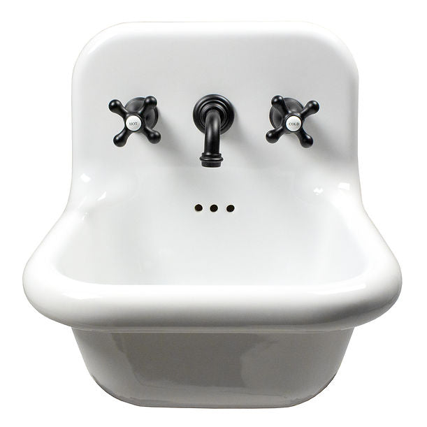 Victorian Collection Bathroom Faucet with Short Spout Finished in Matte Black