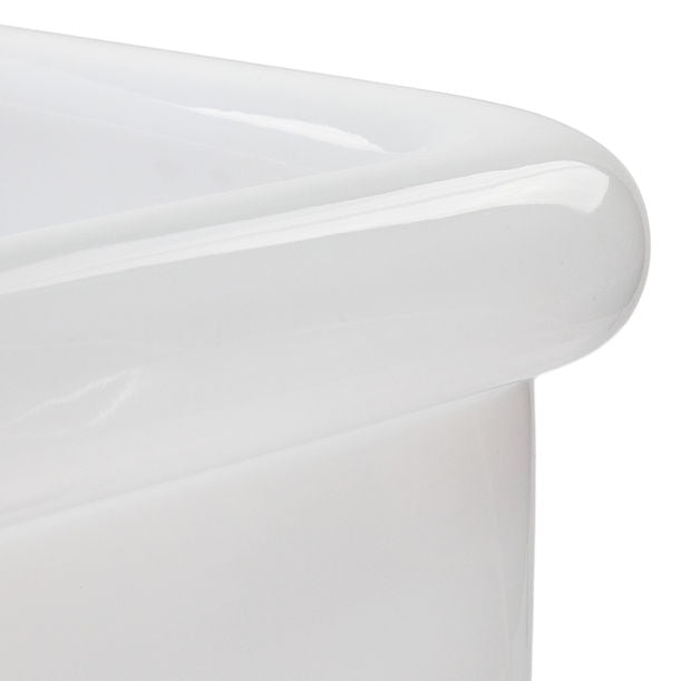 Nantucket Victorian Collection White with Black Skirt - 20" Wall Mount Sink with holes for deck mounted faucets